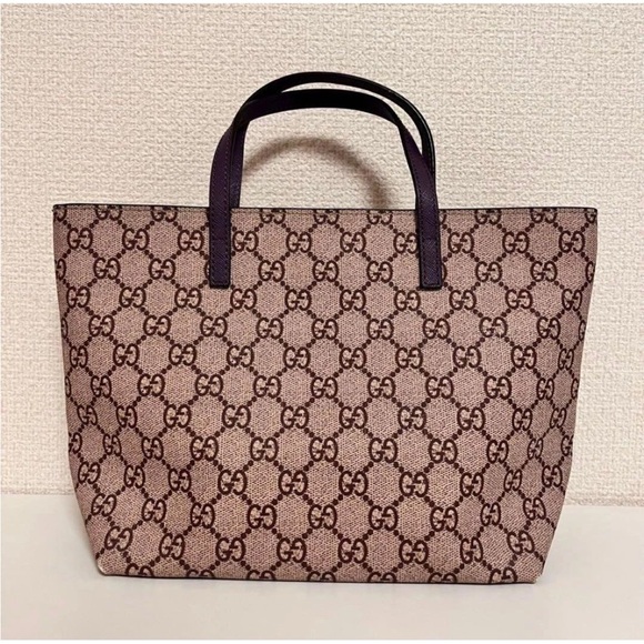 Gucci Beige and Black Cat Print Tote - Picture 2 of 13